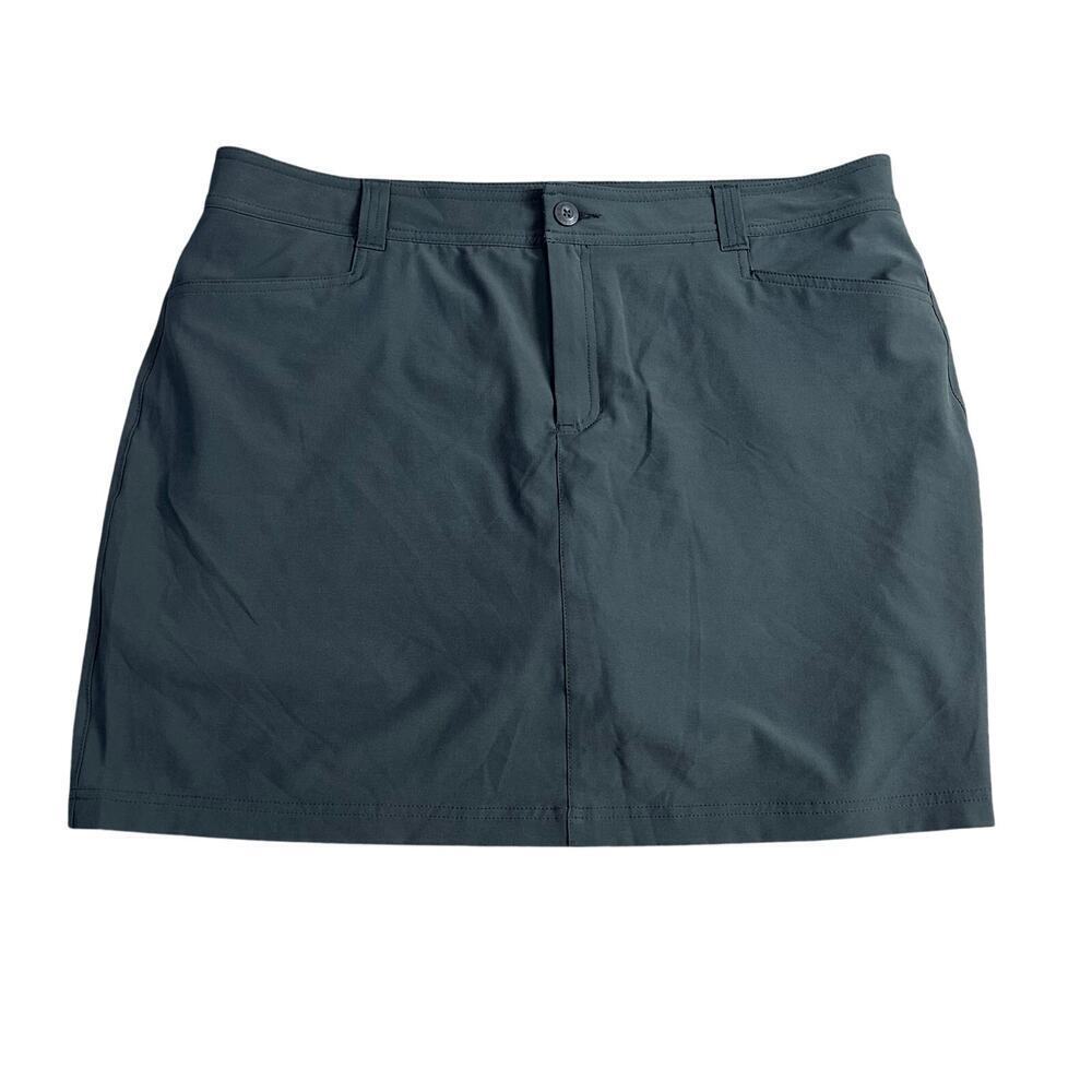Eddie Bauer Skort Size 16 Travex Active Hiking Stretch Grey